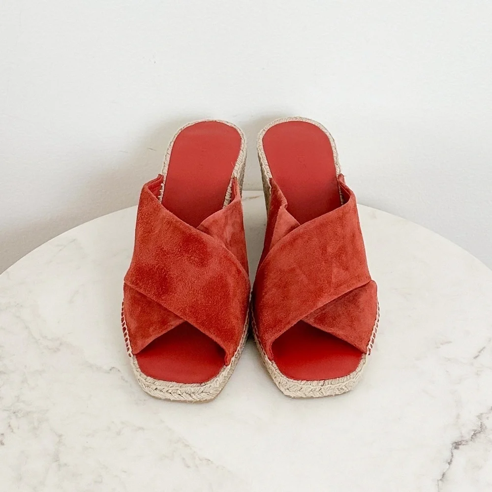 NEW Vince Gaelan Wedge Espadrille Sandals Size 10
